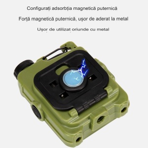 Lanterna Mini de Buzunar Tip Breloc, Flippy, Incarcare prin USB Type C, Multifunctionala, pentru Exterior, Camping, Alpinism, Ciclism, Mini Lanterna Elvis, 6.1 x 5 x 2.5 cm, Lumina Puternica, Culoare Verde - Img 10