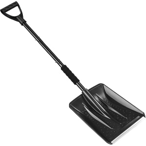 Lopata de Zapada, Flippy, Multifunctionala, Demontabila, cu Maner Antiderapant, Aluminiu, Plastic, Solutia pentru Iarna, pentru Deszapezire, 80x11x25.7 cm, Neagra - Img 9