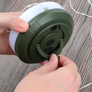 Lumină de camping LED încărcare USB, Flippy, șir colorat, pentru aer liber, cort, Distanta 10 metri, 1800mAH, 10.5x4.3 cm, Alb Verde - Img 9