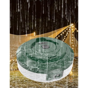 Lumină de camping LED încărcare USB, Flippy, șir colorat, pentru aer liber, cort, Distanta 10 metri, 1800mAH, 10.5x4.3 cm, Alb Verde - Img 11