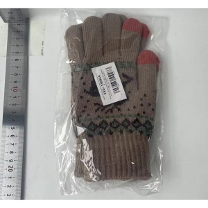 Manusi de Dama, Flippy, Model Ren, Functie Touchscreen (ecran tactil), Material Acril Tricotat, Manseta Elastica, Interior Catifelat, Marime Universala, Kaki - Img 4