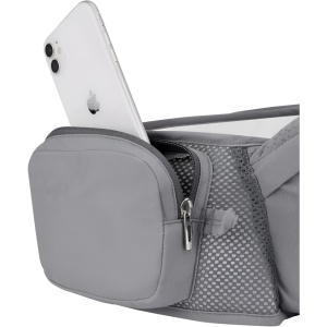 Marsupiu Ergonomic 3in1, Flippy, pentru Bebelusi si Copii, 0-36 Luni, Bretele Reglabile pentru Umar si Sold, Inchidere Catarama, 125x25x14 cm, Gri - Img 3
