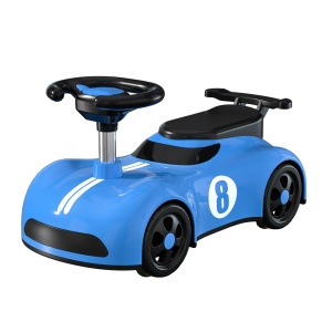Masina pentru Copii, Flippy, 1-3 ani, Impingere, Bluetooth, Muzica, din ABS, 4 Roti, Inaltime Sezut 22 cm, Albastru - Img 1