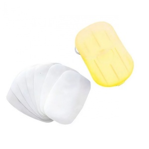 Mini Cutie de Sapun din Hartie, Flippy, de Unica Folosinta, Portabila, Potrivit pentru Calatorii, 20 foite, Galben - Img 12