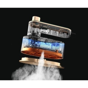 Mini Fier de Calcat, Flippy, Pliabil si Portabil, Calcare Verticala/Orizonala, cu Abur, 50 ml, 40W, 10.5 x 12 cm, Alb - Img 5