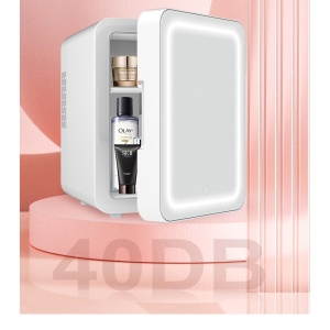 Mini frigider cosmetice, Flippy, dubla functie de incalzire/racire, portabil, 8L, alb - Img 10