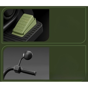 Motocicleta Electrica Flippy, cu Acumulator, Telecomanda, Bluetooth, Sistem Anti-Rasturnare, Sistem de Lumini si Sunet, 1-8 Ani, 93 x 48 x 63 cm, Verde - Img 5