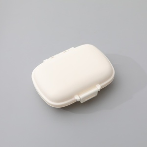 Organizator medicamente, Plastic, 8 compartimente, 0.1 L, Alb, Flippy, 11 x 7 cm - Img 3
