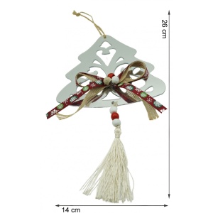 Ornament brad, Flippy, Brad, Argintiu, Lucios, 14*26CM, Acril, Interior/ Exterior - Img 6