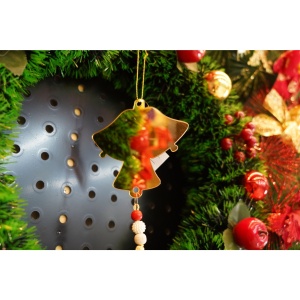 Ornament brad, Flippy, Clopotei, Auriu, Lucios, 10*23CM, Acril, Interior/ Exterior - Img 3