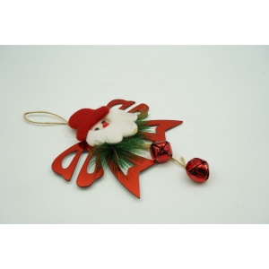 Ornament brad, Flippy, Funda cu clopotei, Rosu, Lucios, 15*20CM, Acril, Interior/ Exterior - Img 4