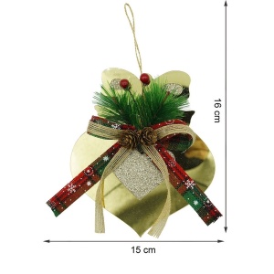 Ornament brad, Flippy, Inima, Auriu, Lucios, 15*16CM, Acril, Interior/ Exterior - Img 9