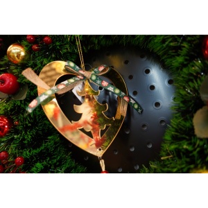 Ornament brad, Flippy, Inima, Auriu, Lucios, 15*26CM, Acril, Interior/ Exterior - Img 3