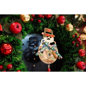 Ornament brad, Flippy, Om de zapada, Auriu, Lucios, 14*30CM, Acril, Interior/ Exterior - Img 3