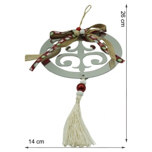 Ornament brad, Flippy, Rotund, Argintiu, Lucios, 14*26CM, Acril, Interior/ Exterior - Img 6