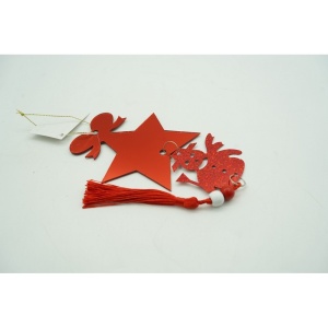 Ornament brad, Flippy, Stea, Om de zapada, Rosu, Lucios, 10*28CM, Acril, Interior/ Exterior - Img 10