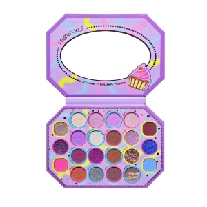Paleta de Machiaj, KEVIN & COCO, Violet Ice Cream, Fard de Pleoape, 22 culori, 19 x 13.7 x 1.3 cm - Img 1