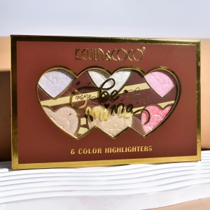 Paleta Iluminatoare, Flippy, 6 Nuante, Be Mine, Culori Calde, Dreptunghiulara, 140 g, Valabilitate 24 Luni, 17.4x11.5x1.3 cm, Varianta B, Rose - Img 3