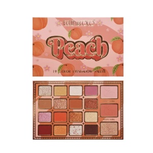 Palete de Machiaj, KEVIN & COCO, Peach, Fard de Pleoape, 19 culori, 19x13x1.5 cm - Img 1