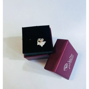 Pandantiv, Jolie Silver, Argint 925, Model Fluture Cu Pietre, 0.5 g, 1 x 1 cm - Img 3