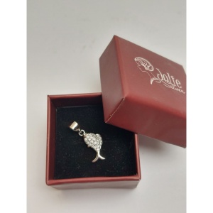 Pandantiv, Jolie Silver, Argint 925, Model Peste cu Pietre, 1.2 G, 1.5 x 0.8 Cm - Img 5