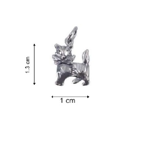 Pandantiv, Jolie Silver, Argint 925, Model Pisica Cu Fundita, 1.5 g, 1 x 1.3 cm - Img 6