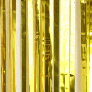 Perdea Franjurata, Flippy, Model Decor Petrecere, pentru Fundal de Poze, Amenajare Colorata a Petrecerii, Dimensiune 100x200 cm, Gold - Img 3