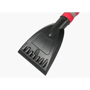 Perie de Zapada cu Racleta pentru Masina, Flippy, Multifunctionala, Rotativa, Demontabila, cu Maner Antiderapant, Aluminiu, Plastic, Fragmentarea Ghetii de pe Parbriz, Solutia pentru Iarna, pentru Dezghetare, 54x10.5x27 cm, Rosie - Img 6