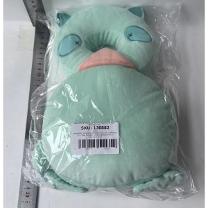 Perna tip Rucsac pentru Protectia Capului, Flippy, Tetiera tip Raton, pentru Bebelusi, 33x6x19 cm, 180 g, Turcoaz - Img 6