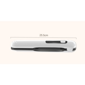 Placa de Par fara Fir, Flippy, Adaptor Tip C, 4 Trepte de Temperatura, Tensiune 5V, Capacitate Baterie 5000 mAh, Indreptat, Ondulat, 23.5x3.3x4.5 cm, Alb - Img 4