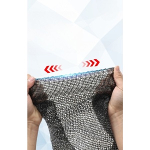 Plasa de umbrire neagra, latime 2 m, lungime 50 m, Flippy, protectie UV, Grad de umbrire 55-65% - Img 2