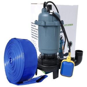 Pompa apa murdara Euroaqua 2600 W + Furtun PVC 2" 50 M