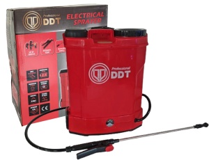 Pompa de stropit cu acumulator DDT Profesional 12 L, 12 V, 2.3 MPA, Complet accesorizata + Atomizor portabil - Img 2