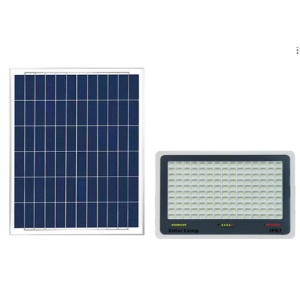 Proiector LED cu Panou Solar Flippy, Senzor de lumina, Waterproof, 96 LED-uri incorporate, 30W, 17x13 cm, IP67, Design Modern, Negru - Img 1