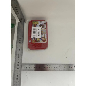 Puzzle 60 de Piese din Lemn in Cutie Metalica, Flippy, Model Scufita Rosie, Educativ, Dezvoltare Abilitati Cognitive, pentru Prescolari, 22.5x13.5 cm, Multicolor - Img 2