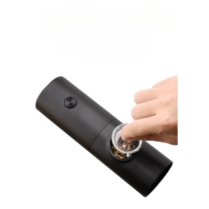 Rasnita Electrica pentru Cafea si Condimente, Flippy, Cutit de Macinare din Otel Inoxidabil, Incarcare cu Baterii, Optiuni Diferite de Macinare, Usor de Manevrat, 18x5.5cm, Negru - Img 4