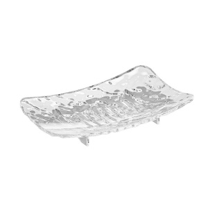 Savoniera din Plastic Flippy, 15 x 9 cm, cu Scurgere Apa, Design Modern, Transparent - Img 6