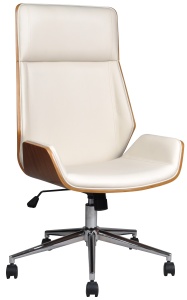 Scaun de birou directorial US116 Calisto, alb, 60x65x111-118 cm - Img 2
