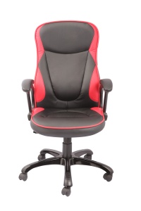 Scaun de birou directorial US25 Reno, negru, 63x69x110-122 cm - Img 2