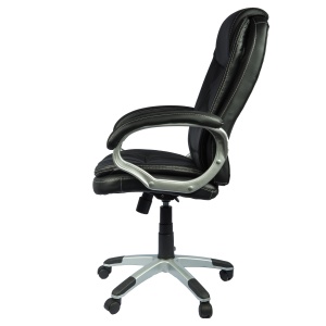Scaun de birou directorial US27 Ascot, negru, 66x73x108-118 cm - Img 3