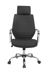 Scaun de birou directorial US65, negru, 57x68x114-124 cm - Img 2