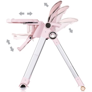 Scaun de masa Chipolino Super Chef 2 in 1 pink marshmallow - Img 6