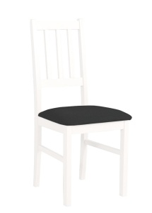 Scaun living/bucatarie Bosini 4, alb/negru, 40x43x94 cm, UnicSpot - Img 3