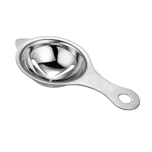 Separator de oua, separa albusul de galbenus, inox, usor de folosit, 14x7.5 cm, argintiu - Img 1