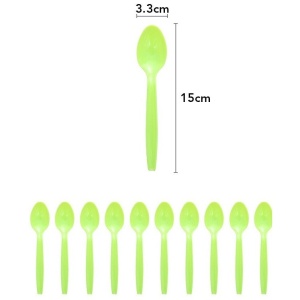 Set 10 Linguri de Unica Folosinta, Flippy, Colectia Dino Park, 15 x 3.3 cm, din Plastic PE, Multicolor - Img 2
