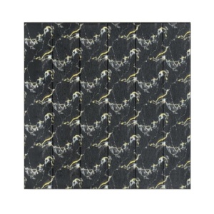 Set 10 Placi Tapet 3D, Flippy, 70 x 70 cm, Grosime 3 mm, din Rasina, Tip Placi de Lemn, Suprafata Acoperita 4.9 mp, Negru - Img 1