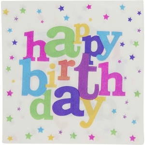 Set 10 Servetele de Masa, Flippy, Colectia Happy Birthday, 32 x 32 cm, din Hartie, Multicolor - Img 3