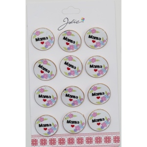 Set 12 Brose Martisor Primavara Mama cu Inima