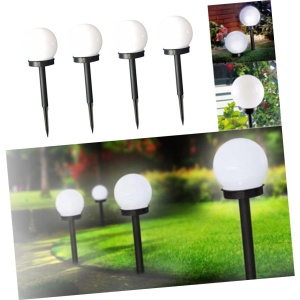 Set 2 Lampi Solare LED, Flippy, Forma Sferica, Tip Glob, Diametru 10 cm, Alb Rece - Img 5