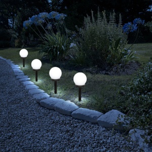 Set 2 Lampi Solare LED, Sferice, Tip Glob Flippy, Diametru 10 cm, Alb rece - Img 14